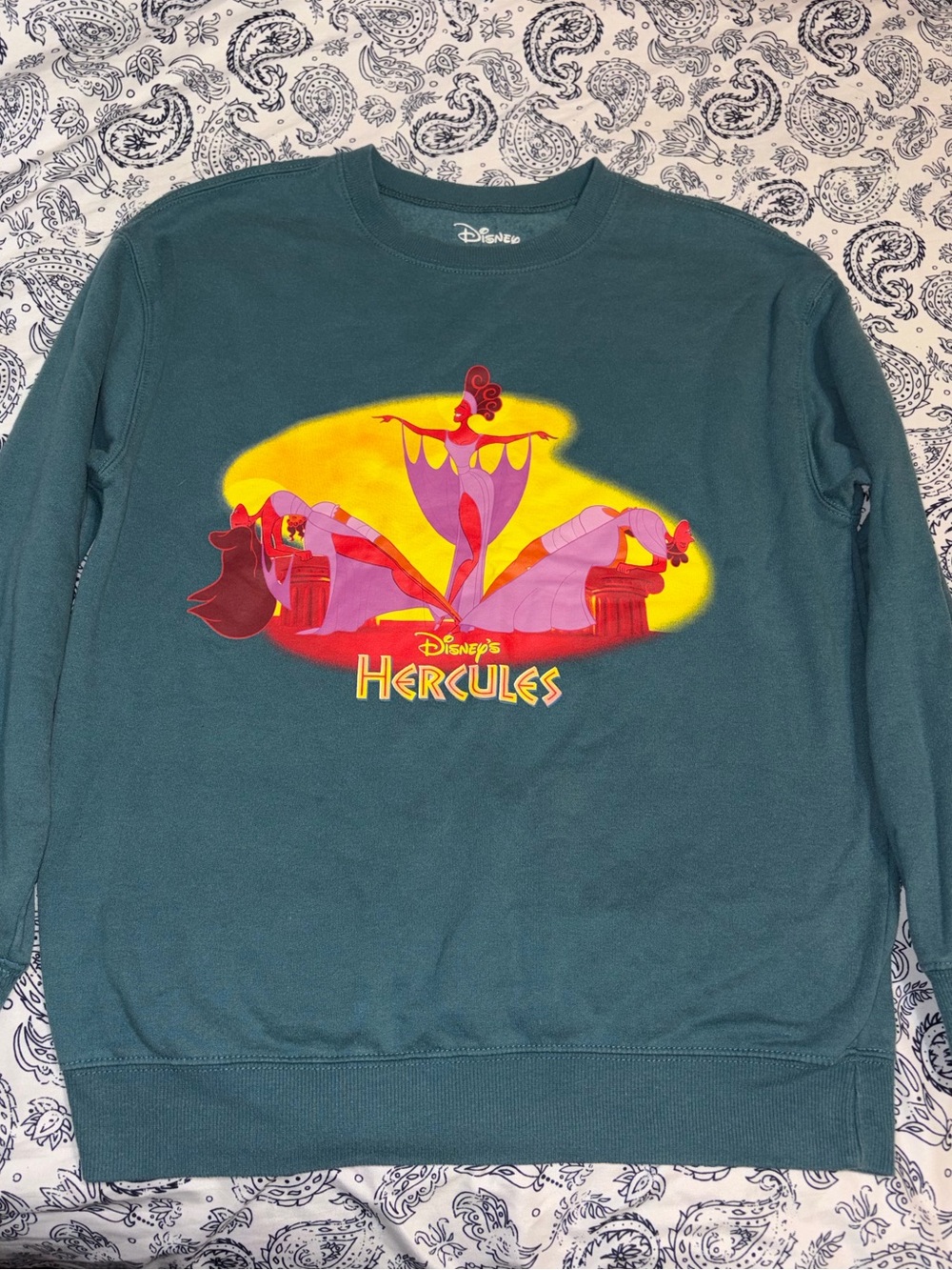 Disney Hercules Graphic Crewneck Sweatshirt